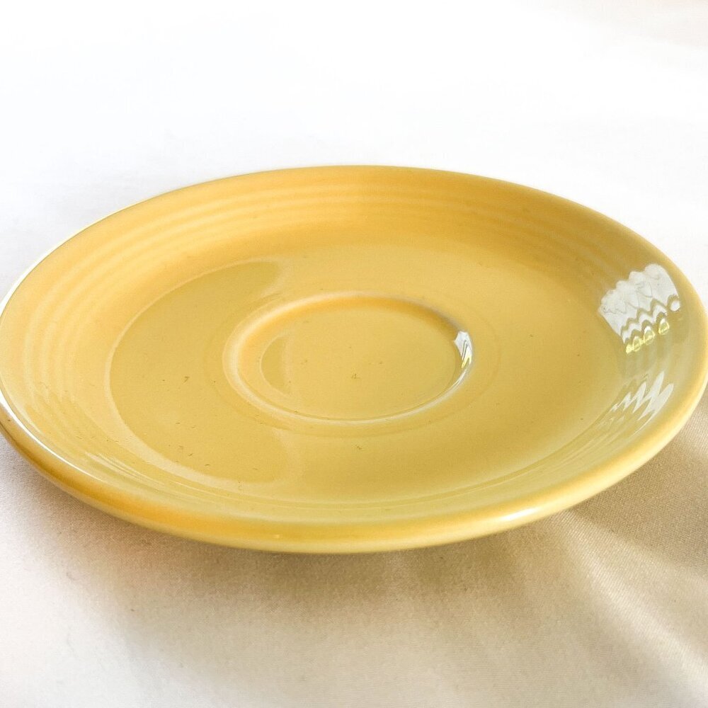 Fiesta yellow replacement coffee tea saucer